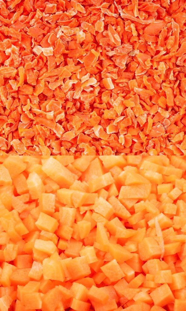 dried carrot vs fresh carrot